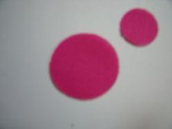 Flower Centers Round Laser Cut Appliques (Size: 1", Color: Hot Pink  )
