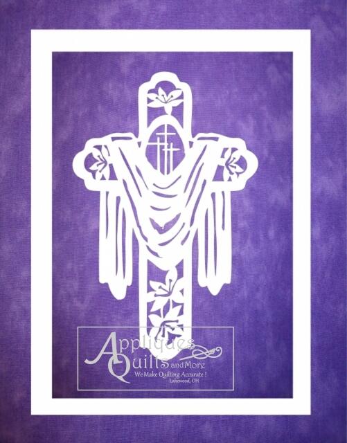 Cross with Lilies Laser Cut  (Price: Normal, Color: White)