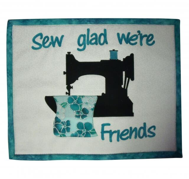 Kit - Mug Rug - Sew Glad We're Friends (Price: Kit)