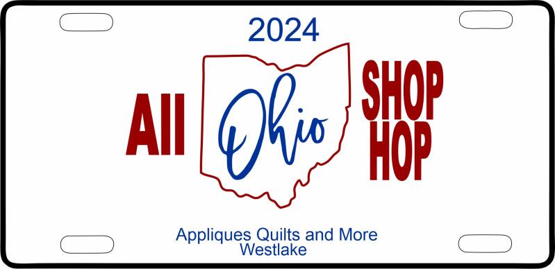 2024 - All Ohio Shop Hop License Plates (Price: Price)