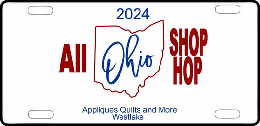 2024 - All Ohio Shop Hop License Plates (Price: Price)