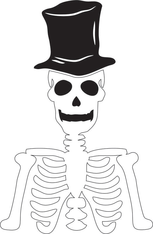 KIT - Mr. Bones laser Cut Applique  (Price: KIT)