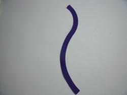 Flower Stem Laser Set of 2 (Size: with FUSIBLE - 6"H, Color: Purple )