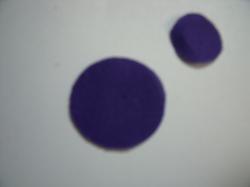 Flower Centers Round Laser Cut Appliques (Size: 1", Color: Purple  )