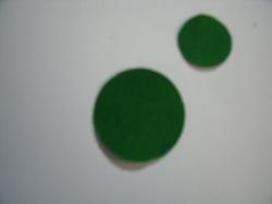 Flower Centers Round Laser Cut Appliques (Size: 1", Color: Green  )