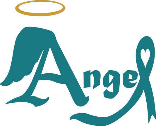 KIT - Awareness Angel Laser Cut Applique  (Color: Brown, Price: KIT )