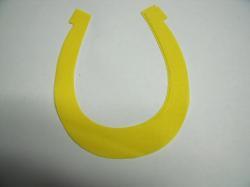Horseshoe Laser Cut Appliques (Size: with FUSIBLE - 5"H, Color: Yellow )
