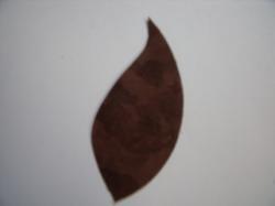 Flower Leaves Laser Cut Appliques (Size: Small, Color: Tonal - Brown)