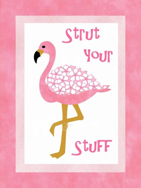 Flamingo Series - Sayings Pink (Color: Strut your Stuff, Price: Normal)