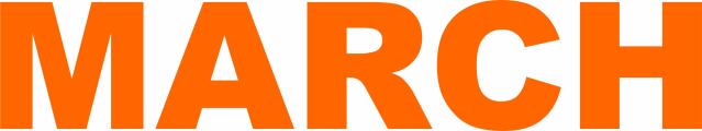 FEBRUARY (Price: 4"H, Color: Orange)