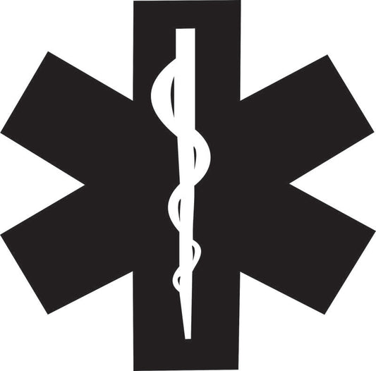 EMT Symbol Laser Cut Appliques (Size: 9"H)