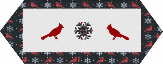 10 Minute Table Runner - Cardinals & Snowflakes  (Price: Kit)