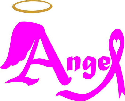 KIT - Awareness Angel Laser Cut Applique  (Color: Pink, Price: KIT )