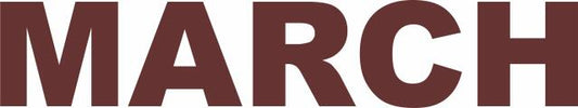 FEBRUARY (Price: 2"H, Color: Brown)