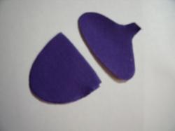 Acorn Laser Cut Appliques Set of 2 (Size: 3"W, Color: Purple )