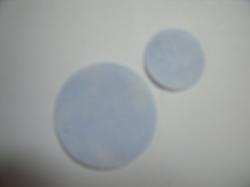 Flower Centers Round Laser Cut Appliques (Size: 1", Color: Tonal - Pastel Blue)