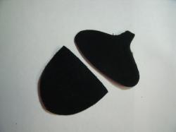 Acorn Laser Cut Appliques Set of 2 (Size: 2.5"W, Color: Black )