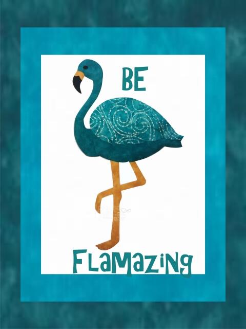 Flamingo Series - Sayings Teal (Color: Be Flamazing, Price: Normal)
