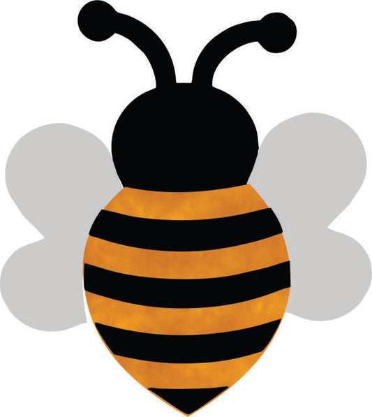 KIT - Bumblebee Laser Cut Appliques (Color: Tonal - Goldenrod, Size: 5"H)