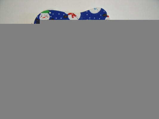 Christmas Stocking Laser Cut Appliques (Size: 4"H, Color: Blue Snowman , Direction: Facing left)