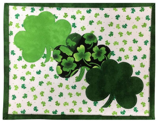 Kit - Mug Rug - Shamrocks (Price: Kit)