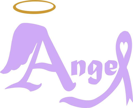 KIT - Awareness Angel Laser Cut Applique  (Color: Lilac, Price: KIT )