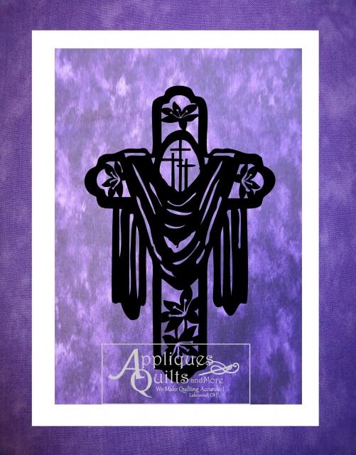 Cross with Lilies Laser Cut  (Price: Normal, Color: Black)