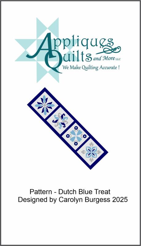 Table Runner Pattern - Dutch Blue Treat