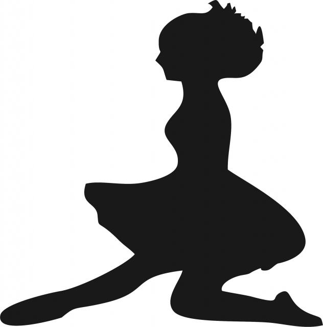 Irish Dancer 'Leap' Silhouette Laser Cut Appliques (Size: with FUSIBLE - 9"H, Direction: facing left)