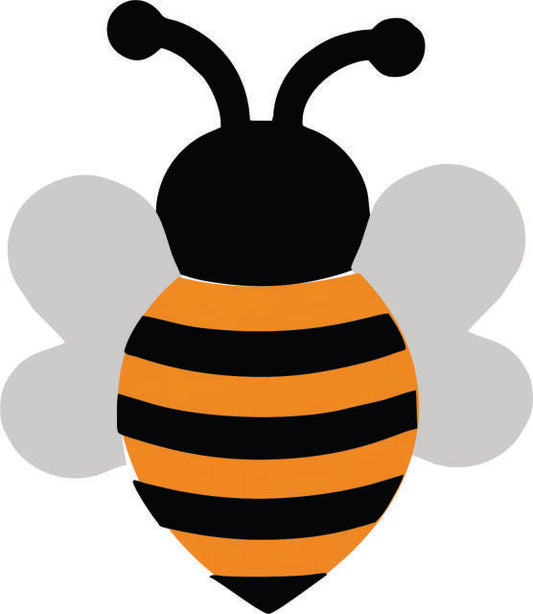 KIT - Bumblebee Laser Cut Appliques (Color: Cheddar, Size: with FUSIBLE - 6"H)