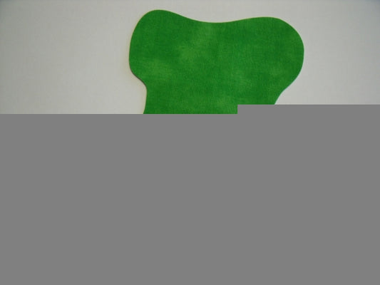 Christmas Stocking Laser Cut Appliques (Size: 5"H, Color: Tonal - Green, Direction: Facing left)