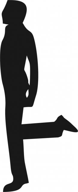 Irish Male Dancer Silhouette Laser Cut Appliques (Size: with FUSIBLE - 10"H, Direction: facing left)