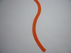 Flower Stem Laser Set of 2 (Size: 8"H, Color: Orange)