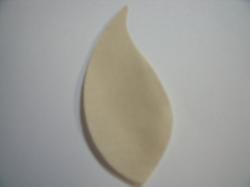 Flower Leaves Laser Cut Appliques (Size: with FUSIBLE - Medium, Color: Tan/Beige)