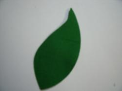 Flower Leaves Laser Cut Appliques (Size: Large, Color: Green)