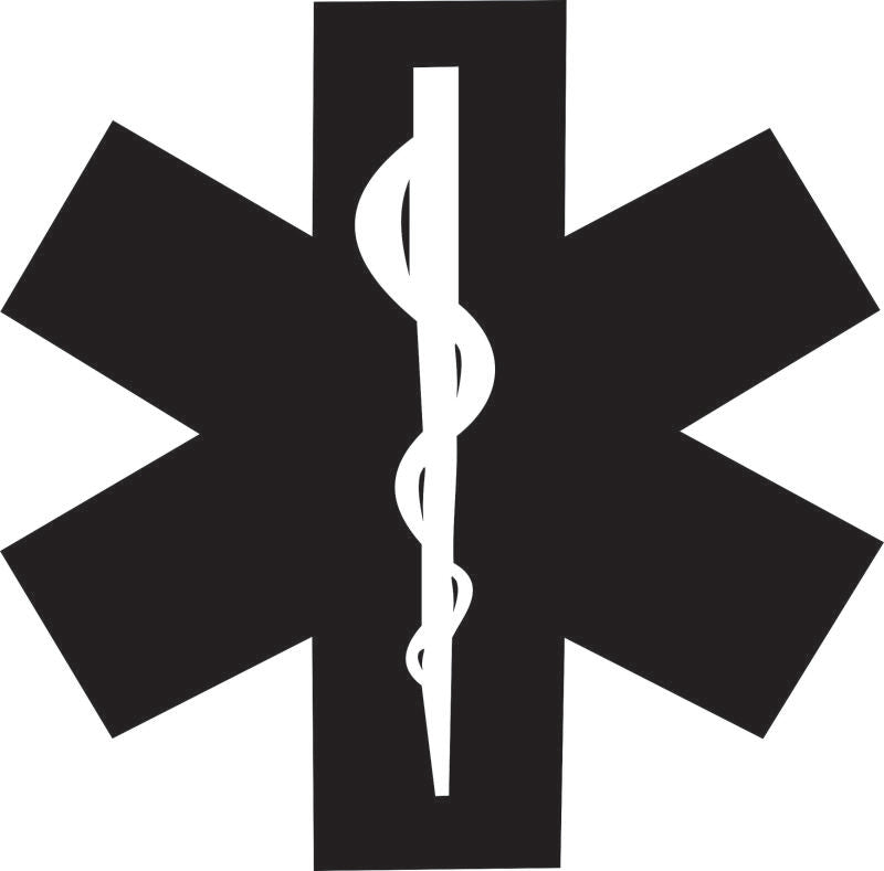 EMT Symbol Laser Cut Appliques (Size: 10"H)