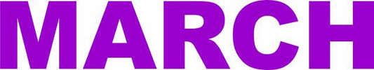 FEBRUARY (Price: 4"H with FUSIBLE, Color: Purple)