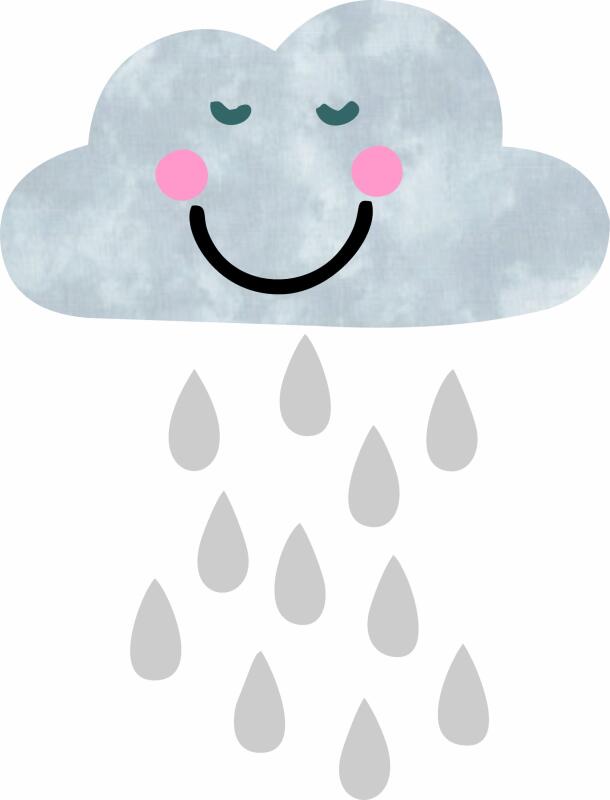 Cloud with Raindrops (Price: KIT)