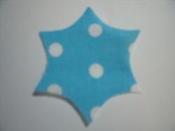 Flower Center Pointed Laser  Cut Appliques (Size: 2.25"H, Color: Tonal - Pastel Yellow)