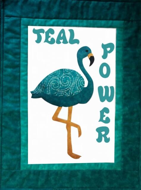 Flamingo Series - Awareness Sayings -TEAL (Price: Normal, Color: Teal Power)