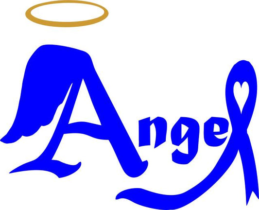 KIT - Awareness Angel Laser Cut Applique  (Color: Blue, Price: KIT with FUSIBLE )
