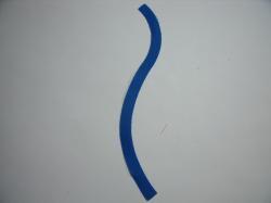 Flower Stem Laser Set of 2 (Size: 6"H, Color: Blue )