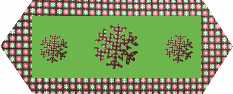 10 Minute Table Runner - Snowflakes (Price: Kit)