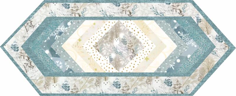 Braided Table Runner Kit - Snowy Owl (Price: KIT)