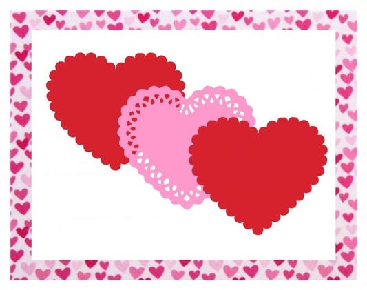 Kit - Mug Rug - Fancy Hearts (Price: Kit)