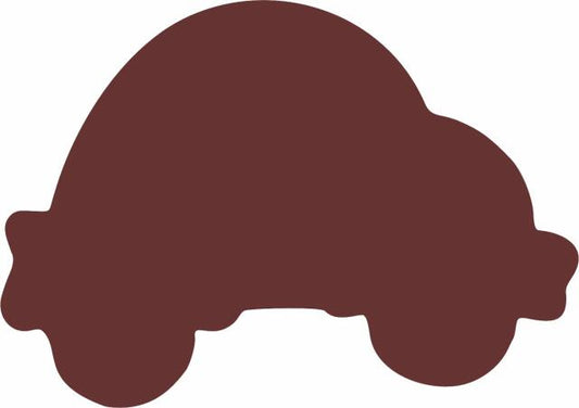 Car Laser Cut Appliques (Size: 4"W, Color: Brown   )