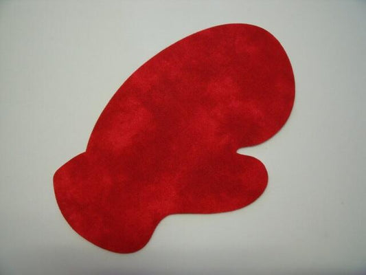 Christmas Mitten Laser Cut Appliques (Size: 5"H, Color: Tonal - Red, Direction: Facing left)