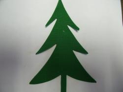 Fir Tree Laser Cut Appliques    (Size: 4"H, Color: Green  )