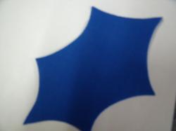 Christmas Holly Laser Cut Appliques (Size: 6"H, Color: Blue  )