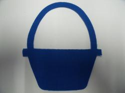 Basket Laser Cut Appliques (Size: 4"H, Color: Blue  )